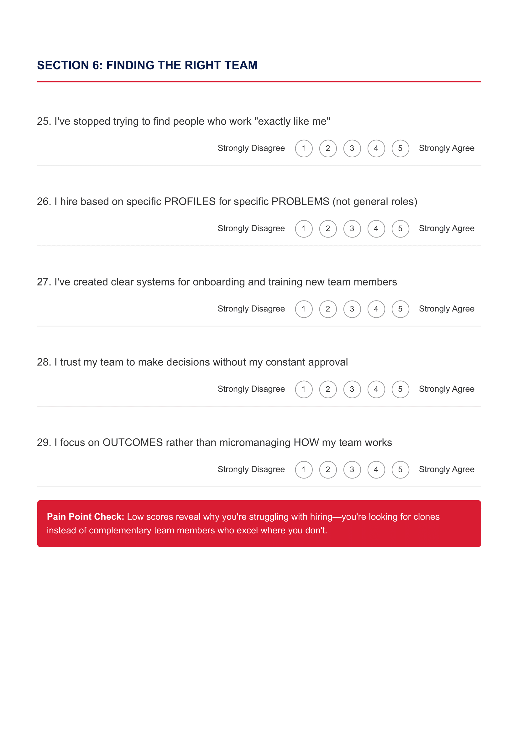 The Big Picture Checklist Better Business That Works 07